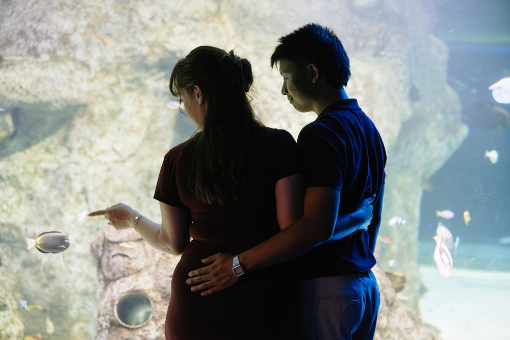 Danny + Mya sea life melbourne aquarium proposal
