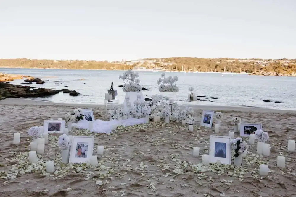 white beach proposal