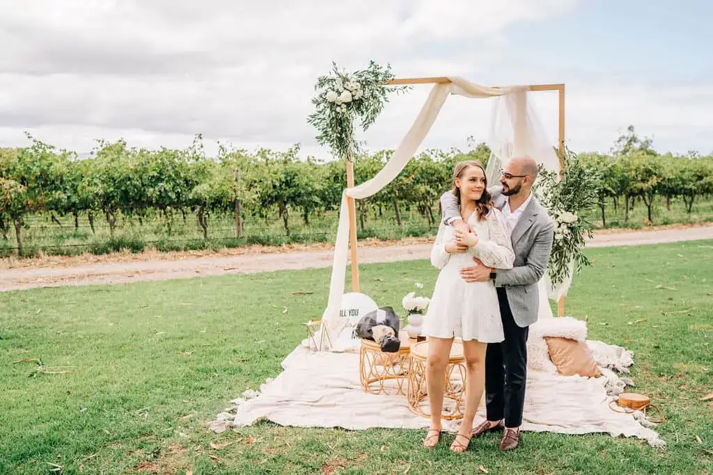 Couple Picnic Proposal