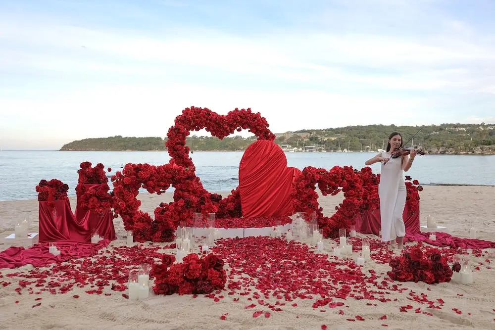 sydney luxury proposal planner - my proposal co. beach proposal